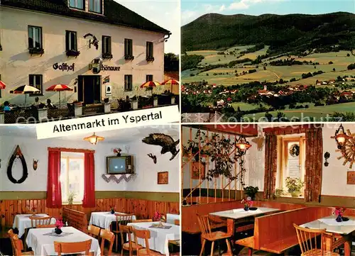 AK / Ansichtskarte Altenmarkt_Yspertal Gasthaus Zum gruenen Ast Teilansichten Altenmarkt Yspertal