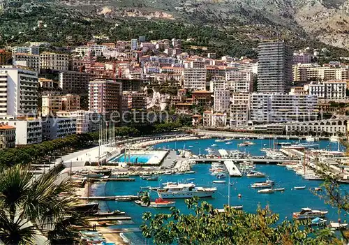 AK / Ansichtskarte Monaco Le Port et la Piscine Olympique Monaco