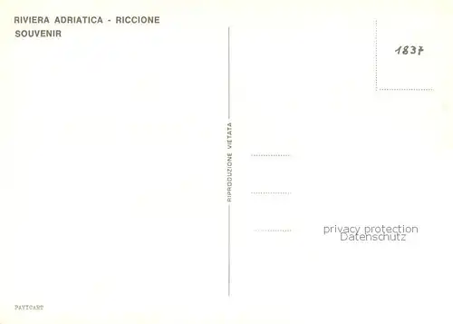 AK / Ansichtskarte Riccione_Rimini_IT Teilansichten 