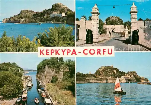 AK / Ansichtskarte Corfu_Korfu Alte Festung Teilansichten Corfu Korfu