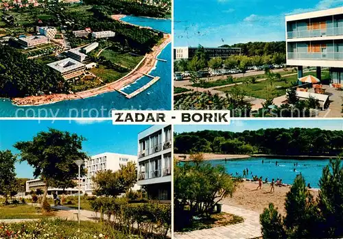 AK / Ansichtskarte Zadar_Zadra_Zara Borik Fliegeraufnahme Schwimmbad Zadar_Zadra_Zara