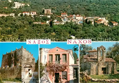 AK / Ansichtskarte Naxos__Greece Fliegeraufnahme Das gruene Halki mit byantinischen und mittelalterlichen Monumenten 