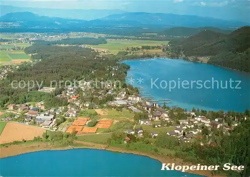 AK / Ansichtskarte Seelach_Klopeinersee Fliegeraufnahme Seelach_Klopeinersee