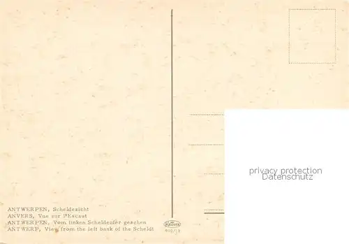 AK / Ansichtskarte Antwerpen_Anvers Scheldezicht Antwerpen Anvers