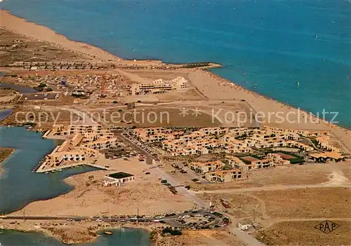 AK / Ansichtskarte Port_Leucate_11 Vue generale aerienne du littoral les villages naturiste Aphrodite et Ulysse 