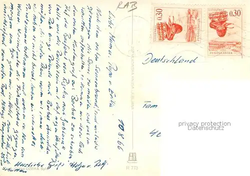 AK / Ansichtskarte Rab_Croatia Fliegeraufnahme Rab_Croatia