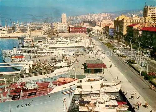 AK / Ansichtskarte Rijeka_Fiume Hafenpartie Rijeka Fiume