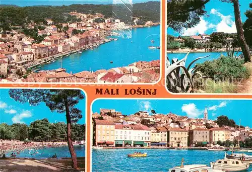 AK / Ansichtskarte Mali_Losinj Fliegeraufnahme Strand Hafen Mali Losinj