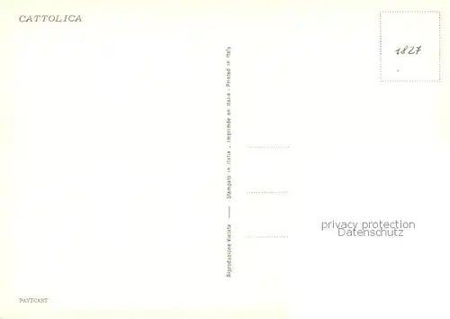 AK / Ansichtskarte Cattolica__Provincia_Rimini_IT Strand Hotels Hafen Leuchtturm 