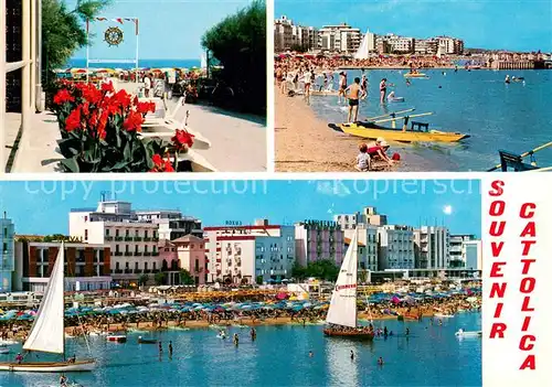 AK / Ansichtskarte Cattolica__Provincia_Rimini_IT Promenade Strandpartien 