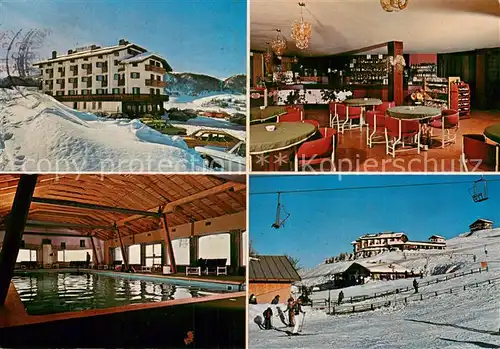 AK / Ansichtskarte Polsa_di_Brentonico Hotel Dolomiti Gastraum Hallenbad Skipiste Polsa_di_Brentonico