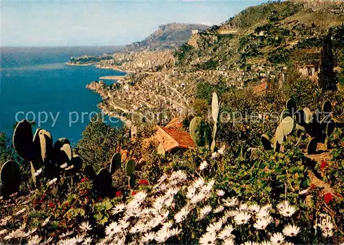 AK / Ansichtskarte Roquebrune_06_Alpes Maritimes La Riviera vers Beausoeil et la Principaute de Monaco 