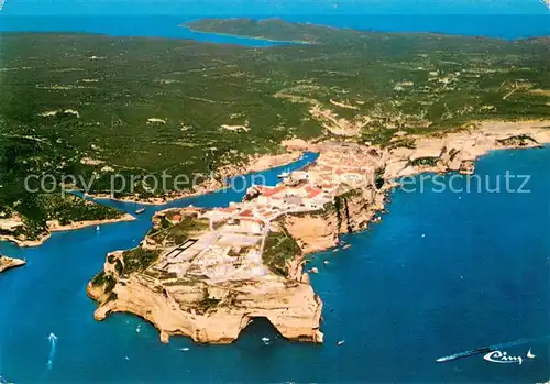 AK / Ansichtskarte Bonifacio_Corse_du_Sud Vue generale aerienne Les falaises Bonifacio_Corse_du_Sud