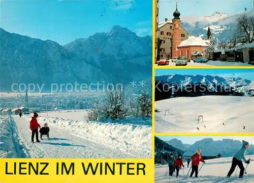 AK / Ansichtskarte Lienz__Tirol Winterpanorama Antoniuskirchlein Am Zettersfeld Motiv am Iselsberg 