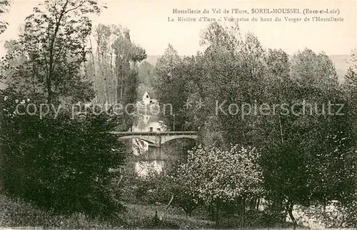 AK / Ansichtskarte Sorel Moussel La Riviere dEure Vue prise du haut du Verger de l Hostellerie Sorel Moussel