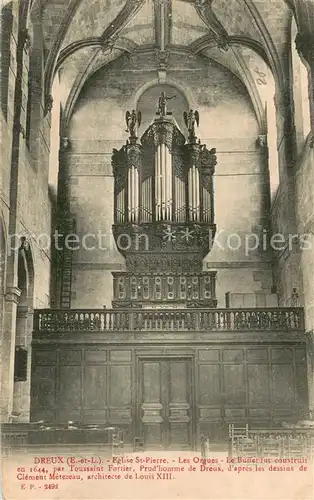 AK / Ansichtskarte Dreux_28 Eglise St Pierre Les Orgues 