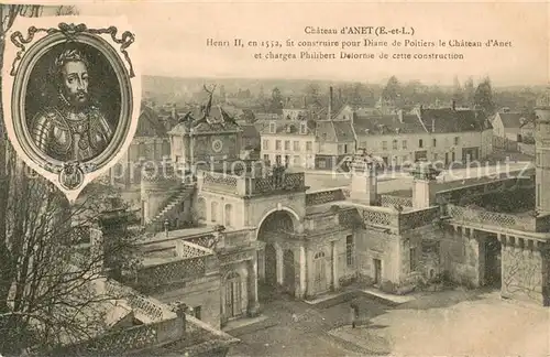 AK / Ansichtskarte Anet_28 Chateau dAnet Portrait Henri II 