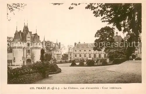 AK / Ansichtskarte Fraze_28_Eure et Loir Le Chateau vue densemble Cour interieure 