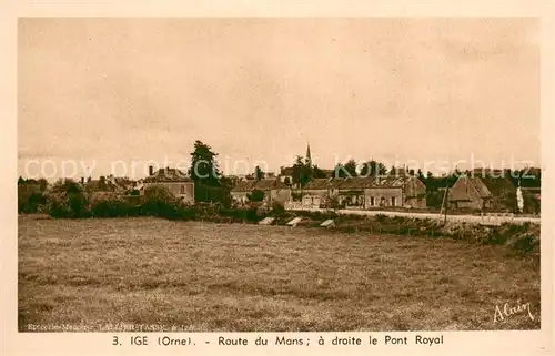 AK / Ansichtskarte Ige_61_Orne Route du Mans a droite le Pont Royal 