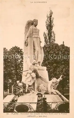 AK / Ansichtskarte Flers_61_Orne Monument des Enfants de Flers morts pour la France 