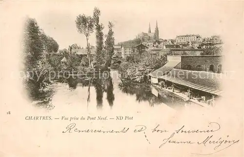 AK / Ansichtskarte Chartres_28 Vue prise du Pont Neuf 