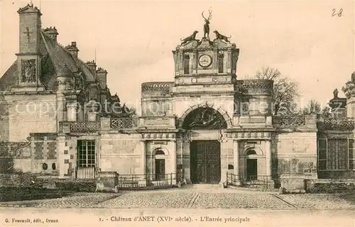 AK / Ansichtskarte Anet_28 Chateau dAnet lEntree principale 