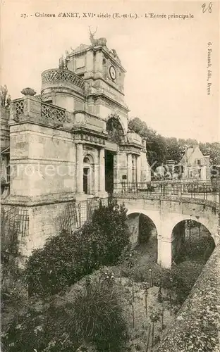 AK / Ansichtskarte Anet_28 Chateau dAnet lEntree principale 