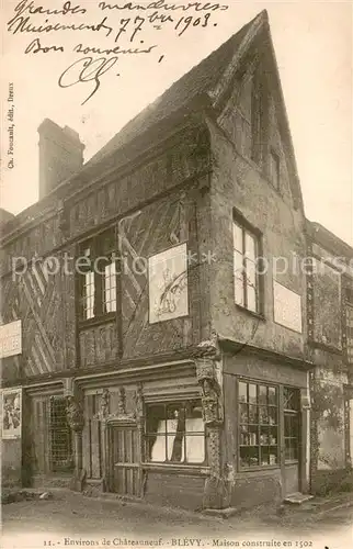 AK / Ansichtskarte Blevy_Maillebois_28 Maison construite en 1502 