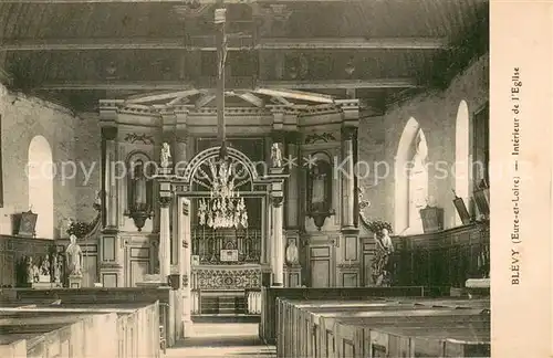AK / Ansichtskarte Blevy_Maillebois_28 Interieur de l eglise 