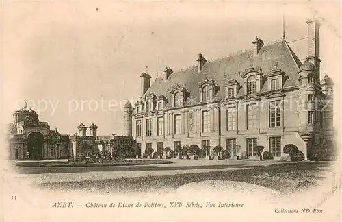 AK / Ansichtskarte Anet_28 Chateau de Diane de Poitiers XVIe siecle vue interieur 