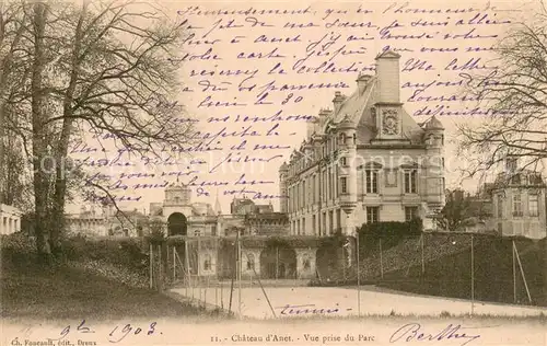 AK / Ansichtskarte Anet_28 Chateau de Diane de Poitiers XVIe siecle vue prise du parc 