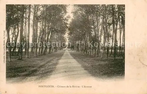 AK / Ansichtskarte Pontgouin_28 Chateau de la Riviere Avenue 