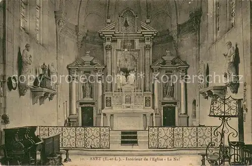 AK / Ansichtskarte Anet_28 Interieur de l eglise la nef 