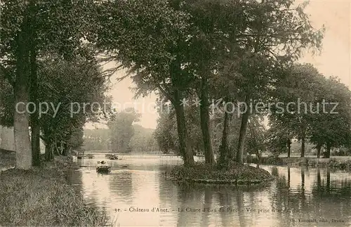 AK / Ansichtskarte Anet_28 Chateau La Chure d Eau du Parc vue prise rive gauche 