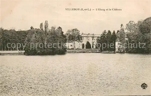 AK / Ansichtskarte Villebon Etang et le chateau Villebon