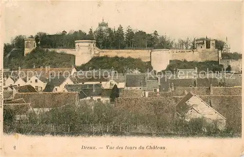 AK / Ansichtskarte Dreux_28 Vue des tours du chateau 