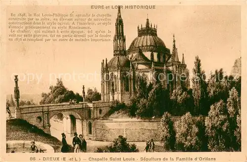 AK / Ansichtskarte Dreux_28 Chapelle Saint Louis Sepulture de la Famille d Orleans Eure et Loir historique 