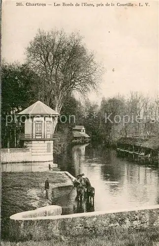 AK / Ansichtskarte Chartres_28 Les Bords de l Eure vue prise de la Courtille 