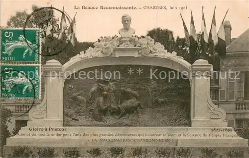 AK / Ansichtskarte Chartres_28 La Beauce Reconnaissante Gloire a Pasteur Monument 