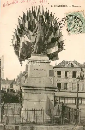 AK / Ansichtskarte Chartres_28 Statue de Marceau Monument 