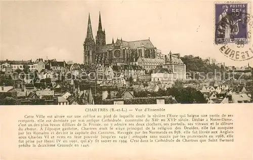 AK / Ansichtskarte Chartres_28 Vue d ensemble et la cathedrale 