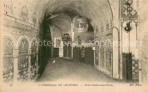 AK / Ansichtskarte Chartres_28 Cathedrale Notre Dame sous Terre 