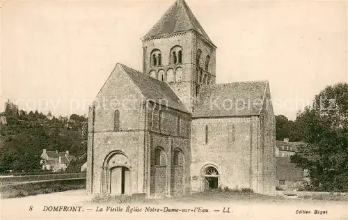 AK / Ansichtskarte Domfront_61_Orne Vieille Eglise Notre Dame sur l Eau 