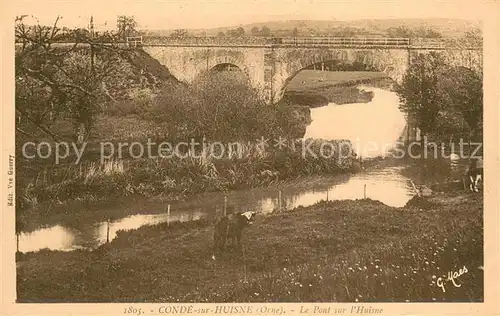 AK / Ansichtskarte Conde sur Huisne_61_Orne Le pont sur l Huisne 