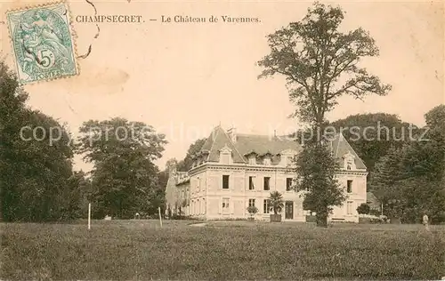 AK / Ansichtskarte Champsecret_61 Chateau de Varennes 