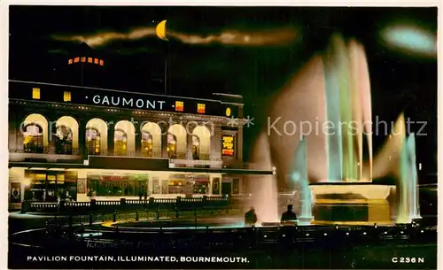 AK / Ansichtskarte Bournemouth_UK Pavilion Fountain Illuminated Bournemouth UK