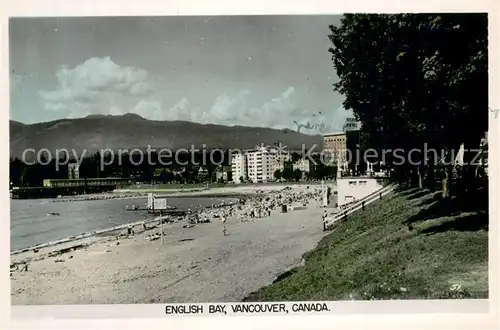AK / Ansichtskarte Vancouver_BC_Canada English Bay 