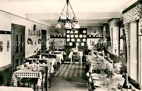 AK / Ansichtskarte Col_du_Donon_67 Hotel Restaurant Sans Soucis Innenansicht 