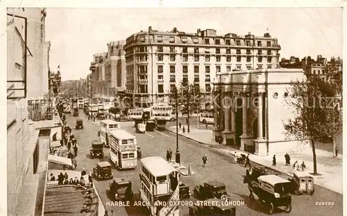 AK / Ansichtskarte London__UK Marble Arch and Oxford Street 