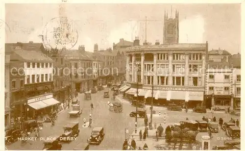 AK / Ansichtskarte Derby__UK_Derbyshire Market Place 